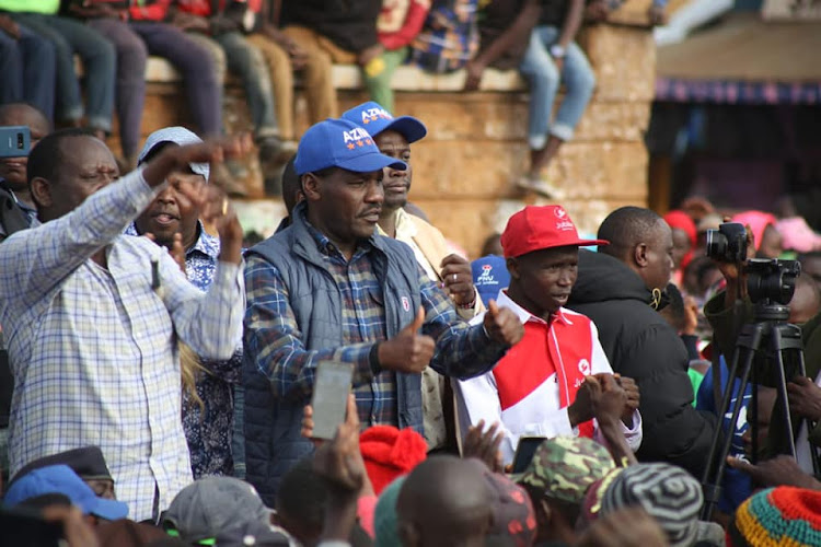 UNITED KENYA: Agriculture CS Peter Munya at Muthara on Wednesday, August 3.