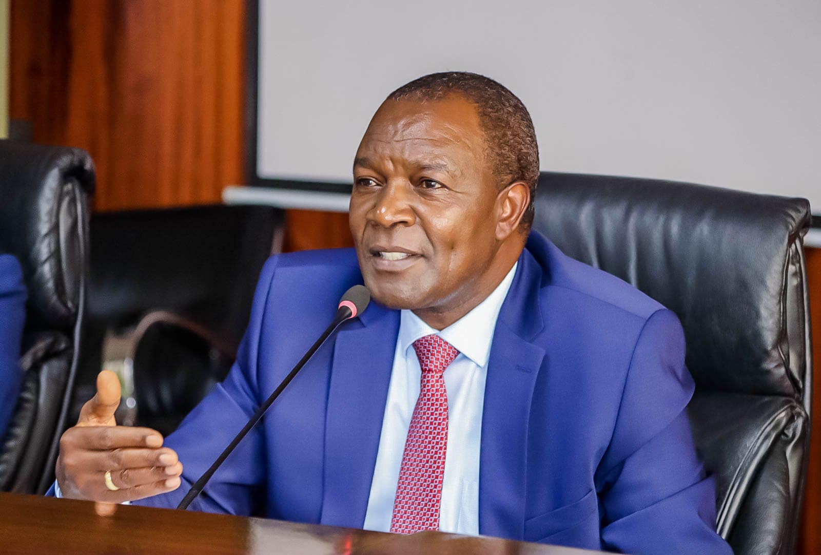 The Cabinet Secretary (CS) for National Treasury & Economic Planning, Prof. Njuguna Ndung'u appearing before the Departmental Committee on Energy