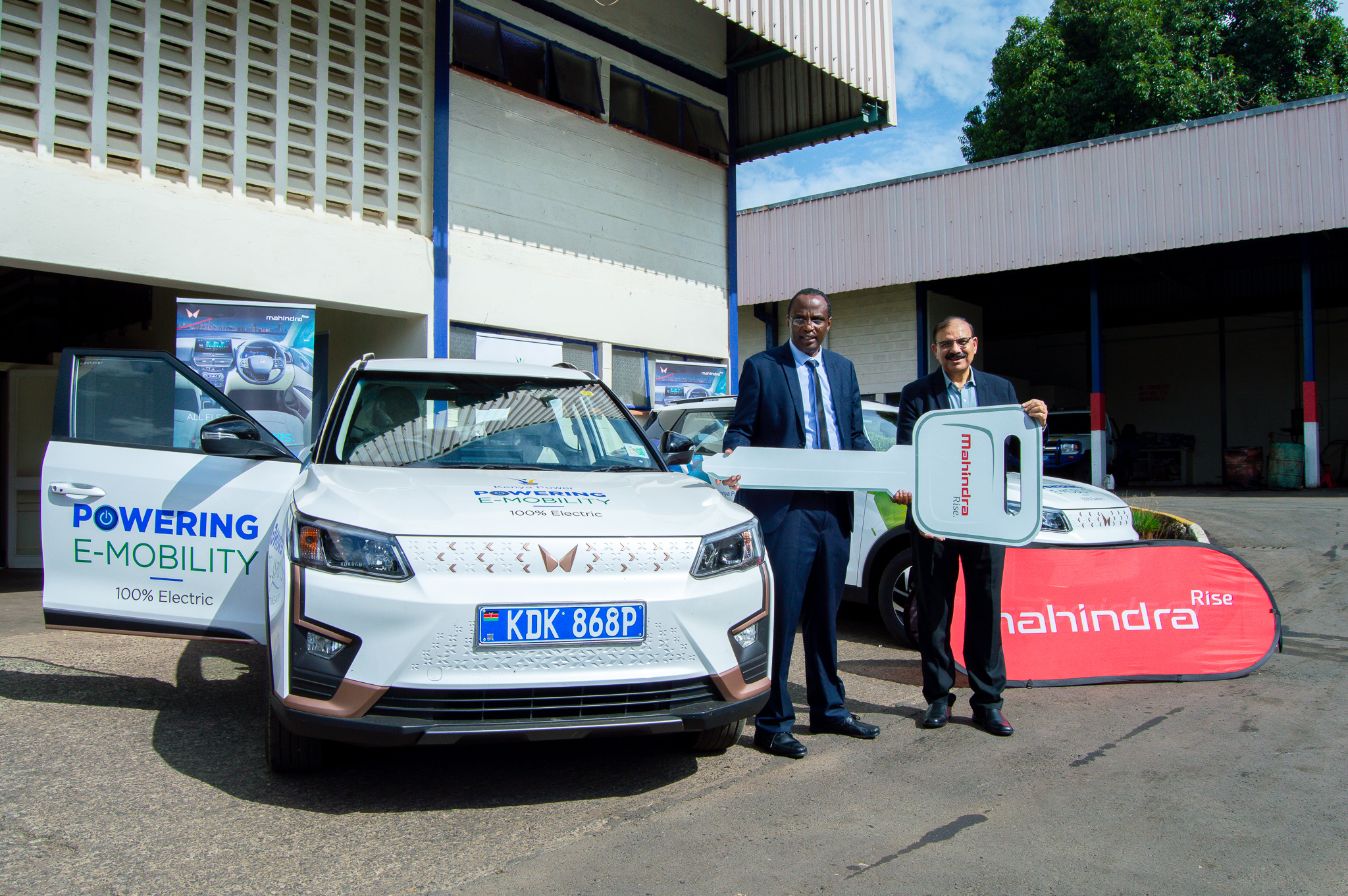 Simba Corporation Delivers The First All-Electric Mahindra XUV400 to Kenya Power