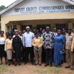 Members of the National Assembly committee on Administration and Internal security documents in Sotik Sub-County Bomet County with the Sotik Sub-County Principal Registrar Peris Kogei and group during a visit on 11th April, 2026. PHOTO/HANDOUT