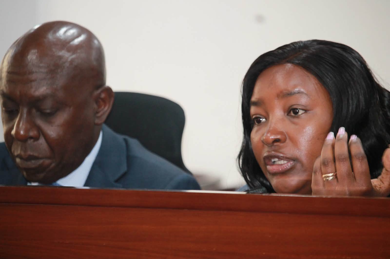 From left: Kenya Airports Authority MD Moses Wekesa and State Department for Aviation and Aerospace PS Teresia Mbaika appear before the National Assembly Lands Committee in Parliament on 25th August, 2026. PHOTO/DAVID BOGONKO NYOKANG'I