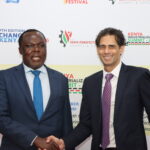 KAM Board Chair - Hitesh Mediratta with PS MITI - Dr. Juma Mukhwana CBS during the Launch of the 9th Edition of Changamka Shopping Festival.
